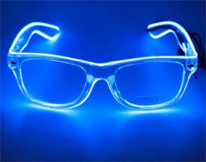 Bán chạy nhất biểu tượng tùy chỉnh nhấp nháy LED <span class=keywords><strong>EL</strong></span> kính, ánh sáng lên Kính mát cho Đảng - Product Image 3