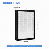 Filter Karbon Aktif Hepa Efisiensi Tinggi Cocok untuk Pembersih Udara Multi-lapis Besar Mooka dan Koios Azeus Gl-fs32