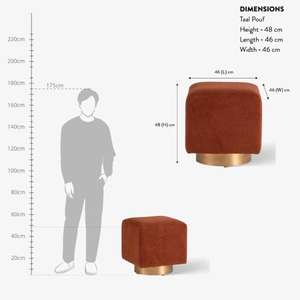 Handcrafted Modern Round Pouf Stylish Soft Seating Accent <b>for</b> Living Room <b>Bedroom</b> Lounge School with Durable Eco-Friendly Fabric - Product Image 4