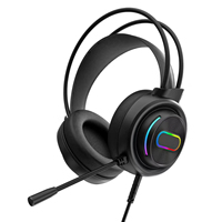 Headset Gaming Over Ear Berkabel RGB Lighting Latensi Rendah Terbaik untuk Multi-Platform