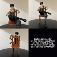 Figurine de collection PVC tendance anime populaire pour bureau, cadeau d'anniversaire, modèle décoratif
