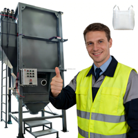 Déchargeur de sacs jumbo DZJX, station de déchargement de sacs de grande taille pour usine de fabrication, acier inoxydable/acier au carbone, puissance 1,5-3 kW