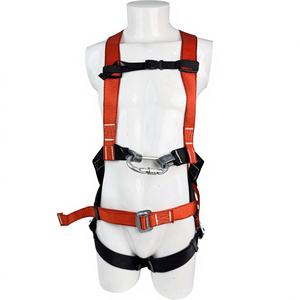 建設用全身安全帯 ポリエステル素材 4つのDリング 落下防止 衝撃吸収ランヤード 耐荷重150kg - Product Image 3