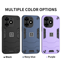Étui de protection hybride TPU+PC antidérapant 2 en 1 anti-chute pour téléphone portable Itel A06/P55/P55+/A18/A70/A18S/A05S/P40/S23/A37