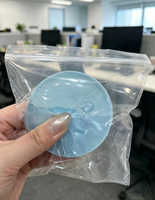 Balle anti-stress souple à rebond lent en vaseline et huile de coco bleu menthe, faite à la main, jouet à presser DIY, vente en gros