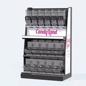 Supermarket Pick And Mix Bulk Candy Food Display Rack Spice Racks Display Shelf Metal Display Rack For Retail Shop