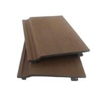Panneaux muraux en composite bois-plastique imperméables pour l'extérieur, revêtement mural WPC co-extrudé