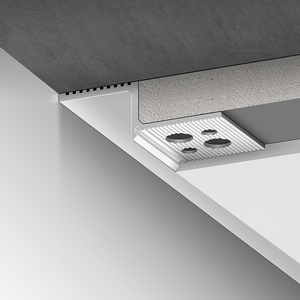 Bordure en alliage d'aluminium en forme de L moderne |   Bande de finition pour <span class=keywords><strong>plafond</strong></span> suspendu, joint mural, bande de séparation pour villa <span class=keywords><strong>et</strong></span> hôtel |   Durable - Product Image 1