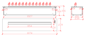 מכירה לוהטת קלטת 1000 סנטימטרים 3d מים אמיתי עשן להבה אדי קיטור אח דקורטיבי אח חשמלי - Product Image 4