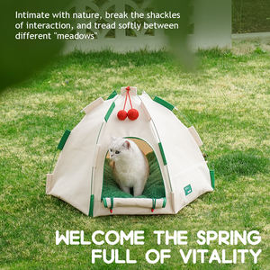 मेहराब डिजाइन छोटे कुत्तों या बिल्लियों के लिए पालतू पालतू पालतू जानवरों के लिए पोर्टेबल पालतू टेंट टेंट टेंट के बाहर सफेद कुत्ते या बिल्ली के घर - Product Image 3