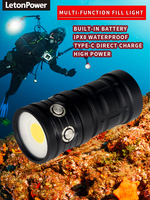 Lampe de plongée Seafrogs 100m/328ft IP68 étanche en alliage d'aluminium, 11000 lumens, torche de plongée rechargeable à LED