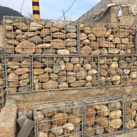 Maille de gabion, protection de pente de berge Maille de grille de plantation d'herbe, Cage de maille de stabilisation de pente de contrôle d'inondation de fil d'acier