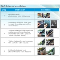 Module adaptateur d'antenne DAB+ externe Podofo pour autoradio Android, uniquement pour l'Europe
