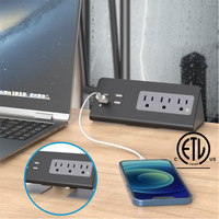 ETL US Standard bureau prise de courant pince charge rapide prises électriques pour bureau maison multiprise accessoires de meubles