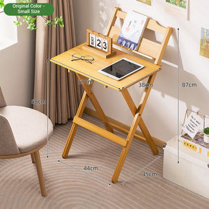 Hot-Selling Simple Folding Wood Laptop <b>Desk</b> Portable Durable Thickened Desktop <b>Slim</b> Storage Design Adjustable Height Study Table - Product Image 6