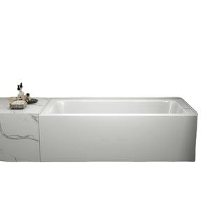 <span class=keywords><strong>Baignoire</strong></span> acrylique blanche de luxe à encastrer avec siège, certifiée CE, prix d'usine, articles écologiques - Product Image 5
