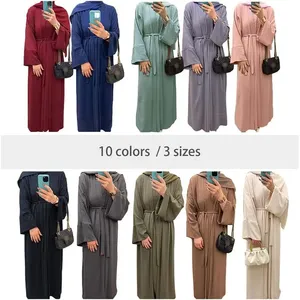 2 robes musulmanes pour femmes, abaya islamique, robe de prière de Dubaï, robe longue, cardigan maxi, OEM/personnalisé - Product Image 6