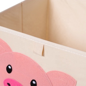 定制安全材料多功能储物盒可折叠刺绣图案垃圾桶收纳器低最小起订量 - Product Image 4