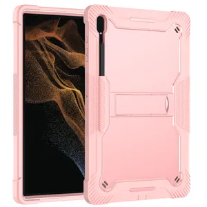 Fabriek Prijs Tablet Covers Silicone Cover Case Met Pen Houder Tablet Toetsenbord Voor Samsung Tab S8 Ultra X900/X906