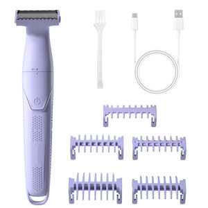 Rasuradora Corporal Portátil Recargable e Impermeable para Hombres, Afeitadora Eléctrica de Una Cuchilla para <span class=keywords><strong>Ingle</strong></span> y Barba, Depiladora de Vello Facial - Product Image 1