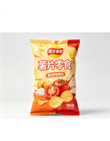 Sachet Doypack PE Imprimé Personnalisé Qualité Alimentaire pour Snacks, Emballage Étanche pour Chips de Pommes de Terre avec Surface Gaufrée
