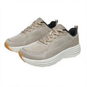 Baskets pour hommes à lacets, grande taille, tendance mode, style rétro sportif, légères, décontractées, avec empeigne en maille respirante et bout large, pour l'extérieur - Product Image 3