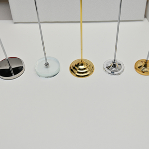 Nhà máy trực tiếp giá cả trong nhà văn phòng bàn flagpoles vàng bạc pha lê căn cứ Cột cờ căn cứ - Product Image 5