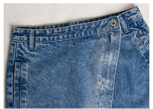 Gonne personalizzate in Denim Midi da ragazza <span class=keywords><strong>gonna</strong></span> <span class=keywords><strong>lunga</strong></span> a vita alta con Modulare irregolare da donna - Product Image 6