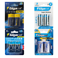 Pila Super Alcalina de 1.5v LR14 Tamaño C, Pila Seca de Larga Duración para Radios, Juguetes y Otros Dispositivos de Alto Consumo