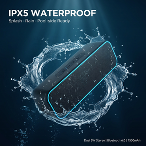 Altavoz TWS Dual de 5W con Resistencia al Agua IPX5, Caja de Sonido Estéreo Portátil OEM para Acampar al Aire Libre - Product Image 4