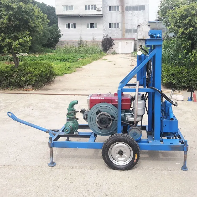 Giàn Khoan giếng khoan 12hp 22hp động cơ diesel nhỏ nước giếng khoan Giàn Khoan sâu 100m