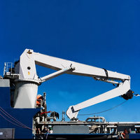 Grue de pont ergonomique motorisée pour bateau, 400 kg, 12 tonnes, EN ISO 12100, grue à bras articulé marine pour navire, fabriquée en Chine, à vendre