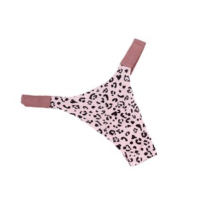Braguitas Sexys para Mujer, Estilo Europeo y Americano, Elásticas, con Letras Inglesas y Estampado de Leopardo - Product Image 5