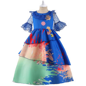 Charm Madrid-vestido de princesa para niñas, traje de encaje Floral para Halloween, Carnaval, Cosplay, novedad de <span class=keywords><strong>2022</strong></span> - Product Image 4
