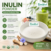 Poudre d'Inuline de Racine de Chicorée Rainwood, Fibre Prébiotique, Ingrédient de Fibre Alimentaire Végétale pour les Produits Alimentaires et Boissons
