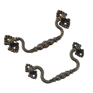 European Style Zinc Alloy Cabinet Handle Antique Bronze Bar Shape Durable Furniture Hardware for Drawer Door <b>Cupboard</b> - Product Image 5