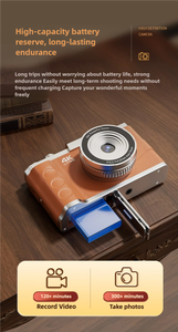 กล้องถ่ายรูป Sourcingark Shake 4K CMOS Retro Thrift รุ่นวินเทจยุค 2000 ขนาด 3 นิ้ว พร้อมไฟแฟลช LED ความละเอียด 64MP ซูม 16 เท่า รุ่น M11 - Product Image 4