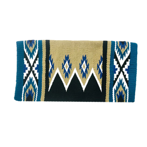 Tapis de selle Western avec noyau en néoprène, doublure en polaire, panneaux de protection en cuir et soutien amélioré pour le confort du cheval - Product Image 1