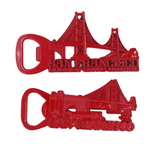 美国旅游纪念品定制标志金属漆冰箱贴旧金山金门大桥开瓶器
