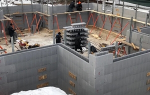 Blocs ICF à faible coût et haute résistance à angle de 440mm et 90 ° <span class=keywords><strong>Isolation</strong></span> thermique Prévention de l'humidité Blocs de forme ICF Blocs de mousse Eps - Product Image 6