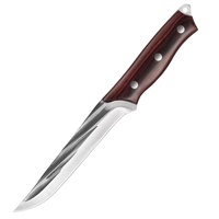 Couteau de chasse forgé en acier à haute teneur en carbone boucher couteaux à peler sonnerie pour la cuisine couper la viande