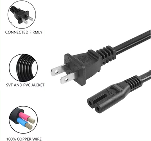 US Standard USA AC <span class=keywords><strong>Cordon</strong></span> <span class=keywords><strong>d</strong></span>'<span class=keywords><strong>alimentation</strong></span> Échantillon gratuit 2 broches Plug Power Extension C7 <span class=keywords><strong>Cordon</strong></span> <span class=keywords><strong>d</strong></span>'<span class=keywords><strong>alimentation</strong></span> <span class=keywords><strong>bipolaire</strong></span> avec prise pour ordinateur - Product Image 3