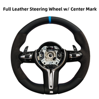 Volant modifié en cuir et fibre de carbone noir pour BMW F10 F15 F30 F32 F20 F80 E92, compatible avec E90 E60