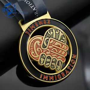 गर्म बिक्री निर्माता कस्टम चमकदार सोने चांदी के कांस्य मढ़वाया मुलायम तामचीनी पदक लोगो जूडो खेल धातु कराटे पदक के लिए उपहार