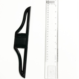 Règle en T en plastique transparente et précise, double face, pour mesures métriques, outil de mesure, règle en T, règle d'angle droit - Product Image 2