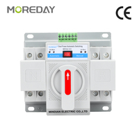 Interrupteur de transfert automatique MOREDAY 63A 2P 3P 4P, contrôleur ATS, commutateur de transfert double alimentation