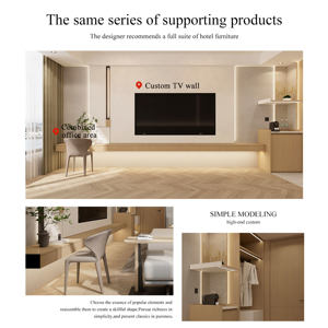 מחיר סיטונאי התאמה אישית מלון ריהוט מודרני יוקרה סט מלא של 5 כוכבים - Product Image 2
