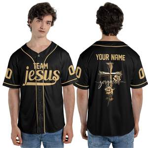 Camiseta <span class=keywords><strong>de</strong></span> Béisbol con Estampado 3D Personalizado <span class=keywords><strong>de</strong></span> <span class=keywords><strong>Jesucristo</strong></span>, Ropa Urbana Vintage, Regalos <span class=keywords><strong>de</strong></span> Navidad para Cristianos - Product Image 6