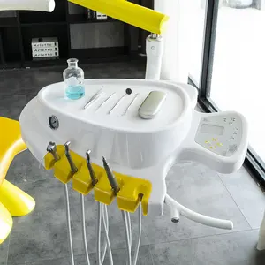 Silla dental de seguridad de diseño único, Equipo dental de alta calidad, bajo precio, con motor eléctrico, lámpara LED oral