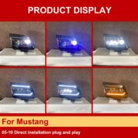 Feux avant à signalisation séquentielle J ONE pour Mustang 2005-2010, remplacement direct, plug and play, paire